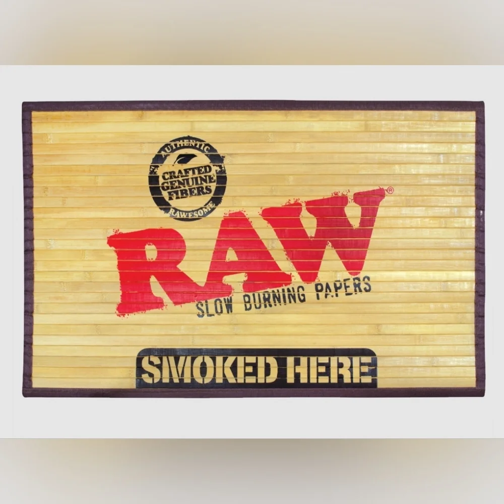 RAW Bamboo Floor Mat Small - Wooden 30″ x 18″ NEW w/Tag